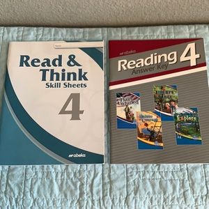 Abeka Grade 4 Reading Skill Sheets & Answer Key